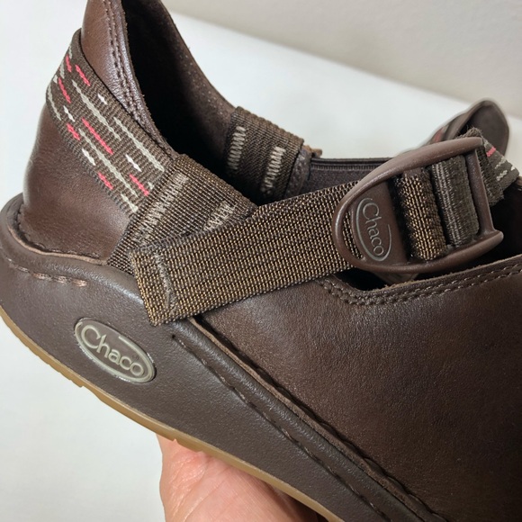 Chaco PedShed Chocolate Brown Leather Womens Size 9.5 - Picture 7 of 15